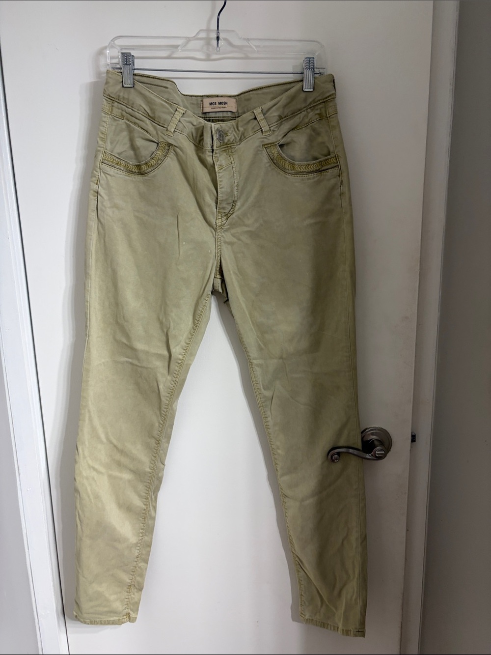 Women's Olive Skinny Jeans by MOS MOSH